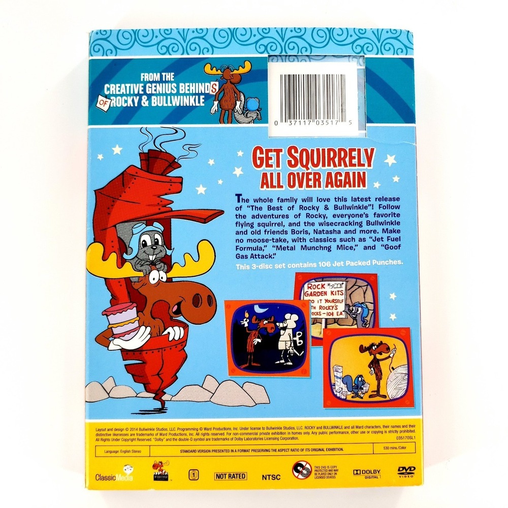 The Best of Rocky Bullwinkle, Vol. 3 (DVD, 2014) w/ Slip Cover Brand New Sealed - Picture 5 of 5